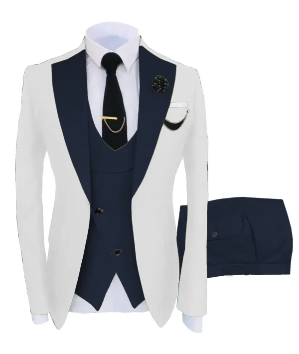 2023 Men's Spring and Autumn Season Suit Three Piece Set Men's Dress Suit