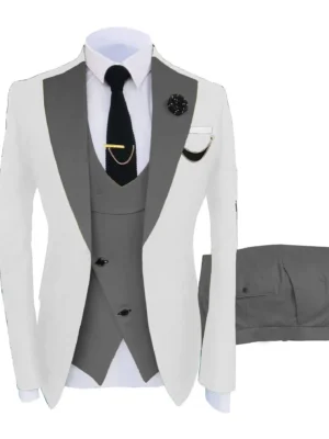 2023 Men's Spring and Autumn Season Suit Three Piece Set Men's Dress Suit