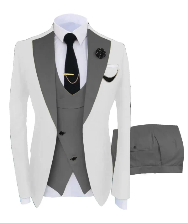 2023 Men's Spring and Autumn Season Suit Three Piece Set Men's Dress Suit