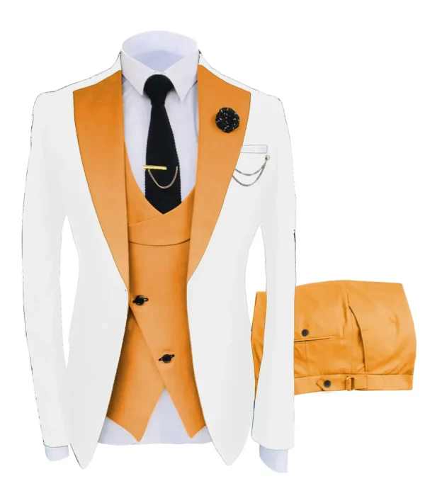 2023 Men's Spring and Autumn Season Suit Three Piece Set Men's Dress Suit